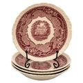 Mason’s Stratford Red Transferware Ironstone Berry Bowls, Set of Four