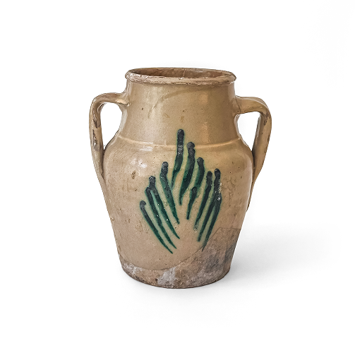 Jug with Green Vegetal Decoration