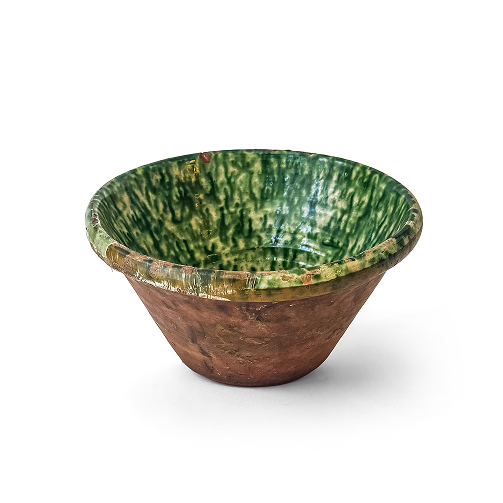 Passata Bowl  with Green Splatter Glaze