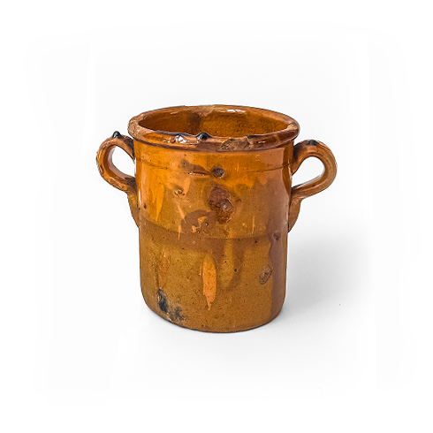 Glazed Terracotta Amphora with Handles