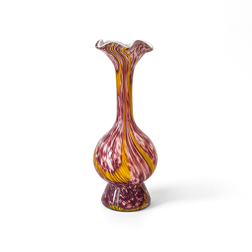Set of Two Contrasting Blown Glass Vases