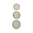Victorian Antique English Pot Lids Set by Burgess, Circa 1880