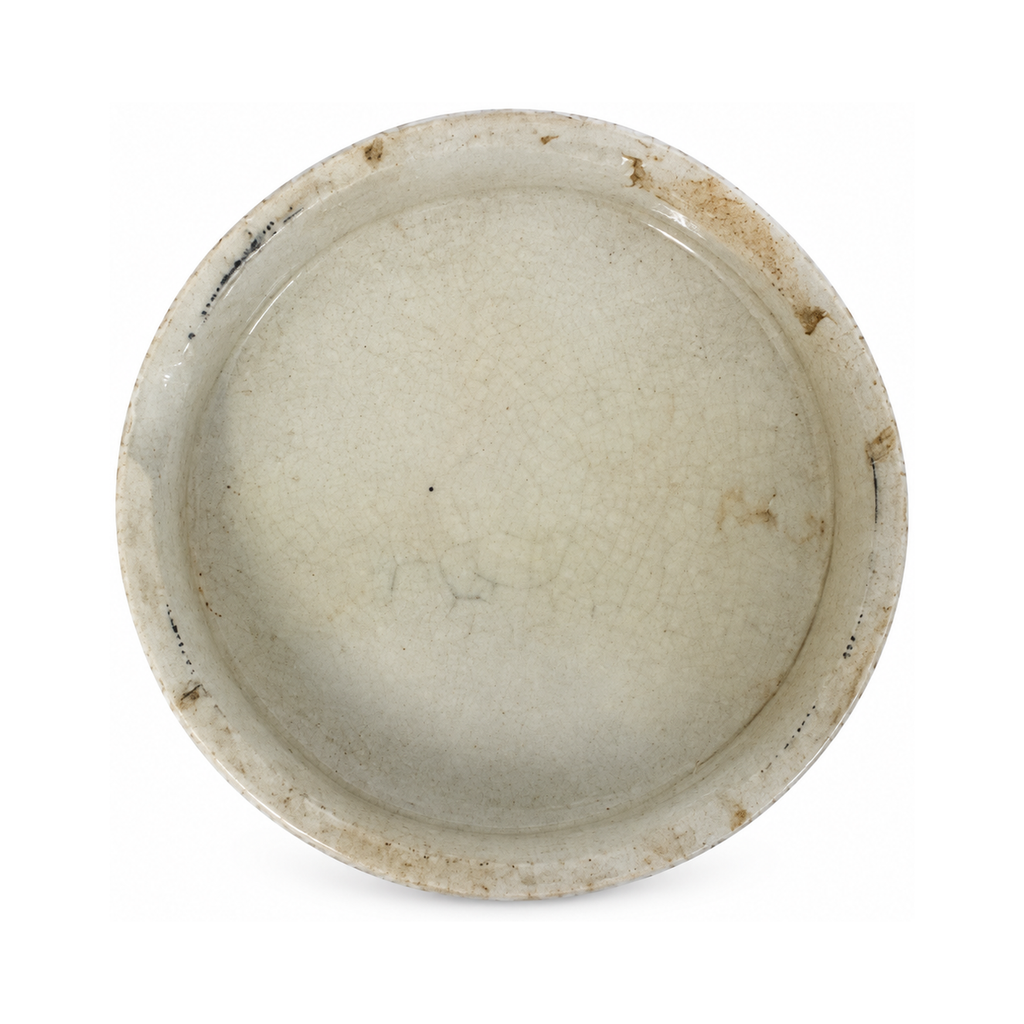 Victorian Antique English Pot Lids Set by Burgess, Circa 1880
