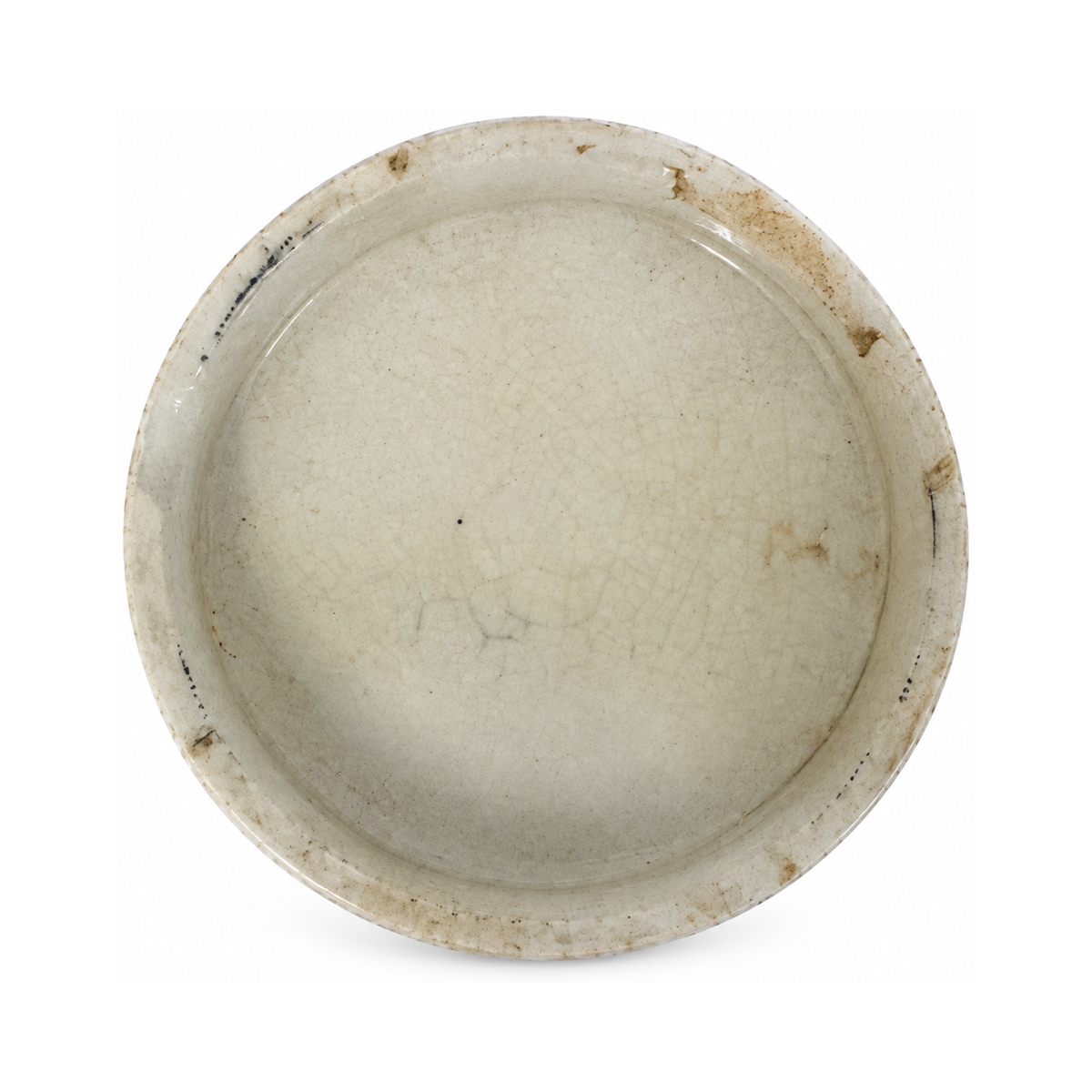 Victorian Antique English Pot Lids Set by Burgess, Circa 1880