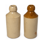 Antique English Stoneware Ginger Beer Bottles, Edwin Bing & Son, 1900