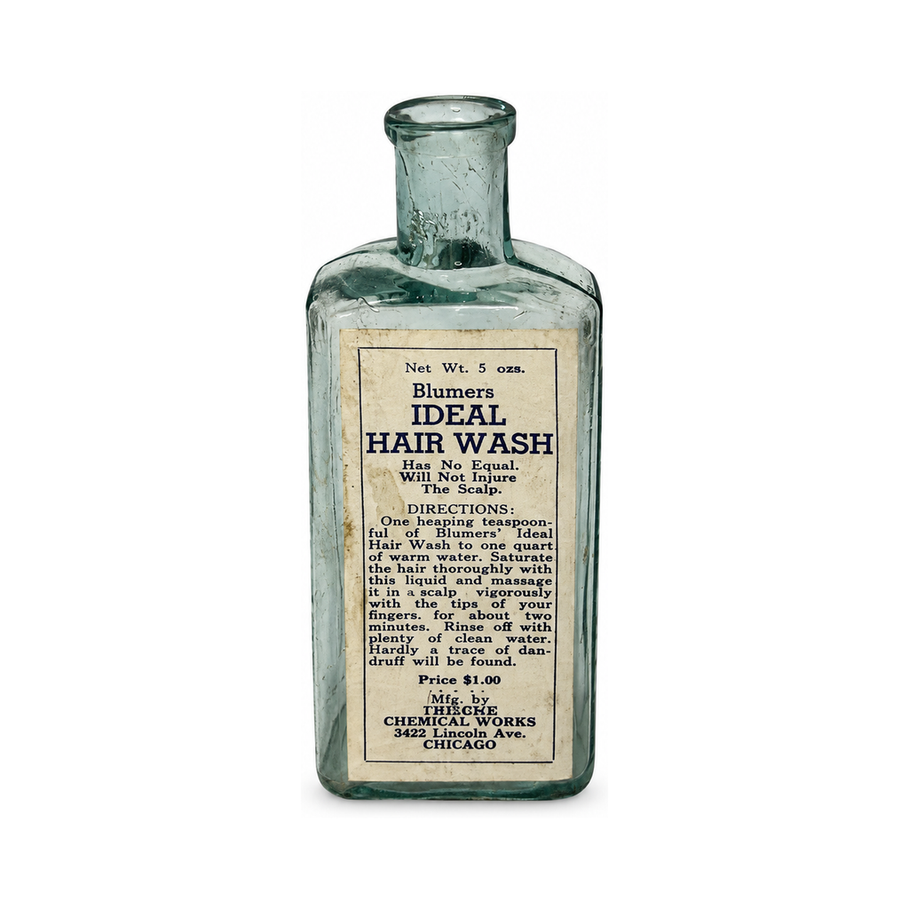Set of Six Antique Apothecary Bottles with Original Victorian Labels