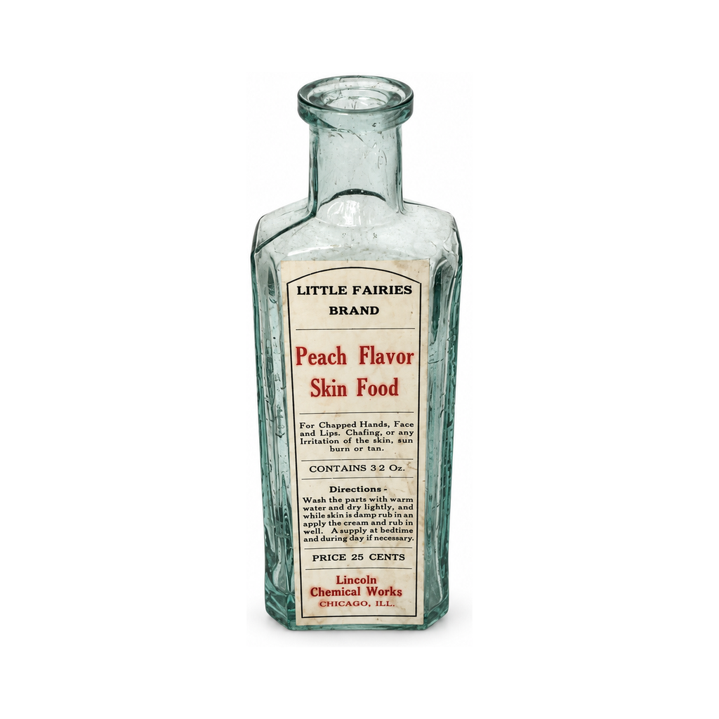 Set of Six Antique Apothecary Bottles with Original Victorian Labels