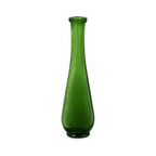 Collection of Nine Unique Antique Green Glass Apothecary Bottles