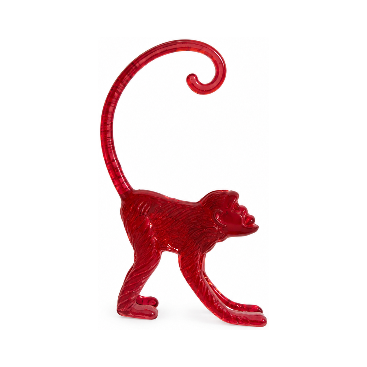 1960s Vintage Acrylic Cocktail Glass Markers Set with Monkey Figures