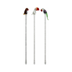 Vintage Murano Glass Cocktail Stirrers Set of 8, Bird & Marine Motifs