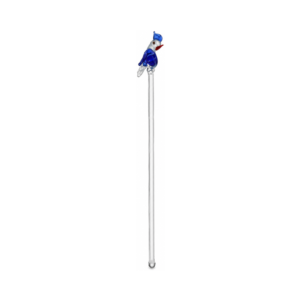 Vintage Murano Glass Cocktail Stirrers Set of 8, Bird & Marine Motifs
