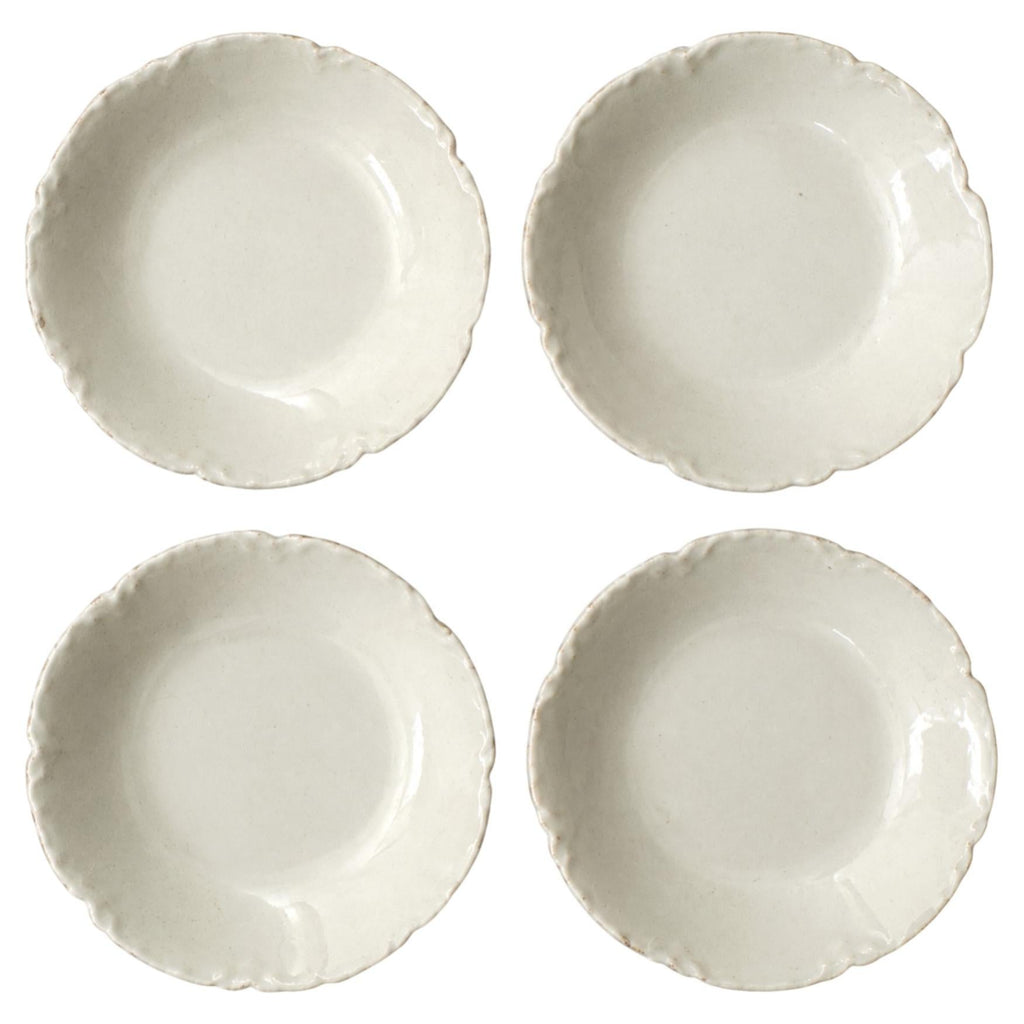 Set of Four Haviland Ranson Butter Pats, Limoges Porcelain, 1890