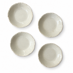 Set of Four Haviland Ranson Butter Pats, Limoges Porcelain, 1890