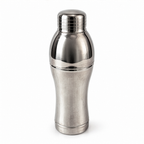 Set of Three Vintage Chrome Cocktail Shakers in Distinctive Shapes