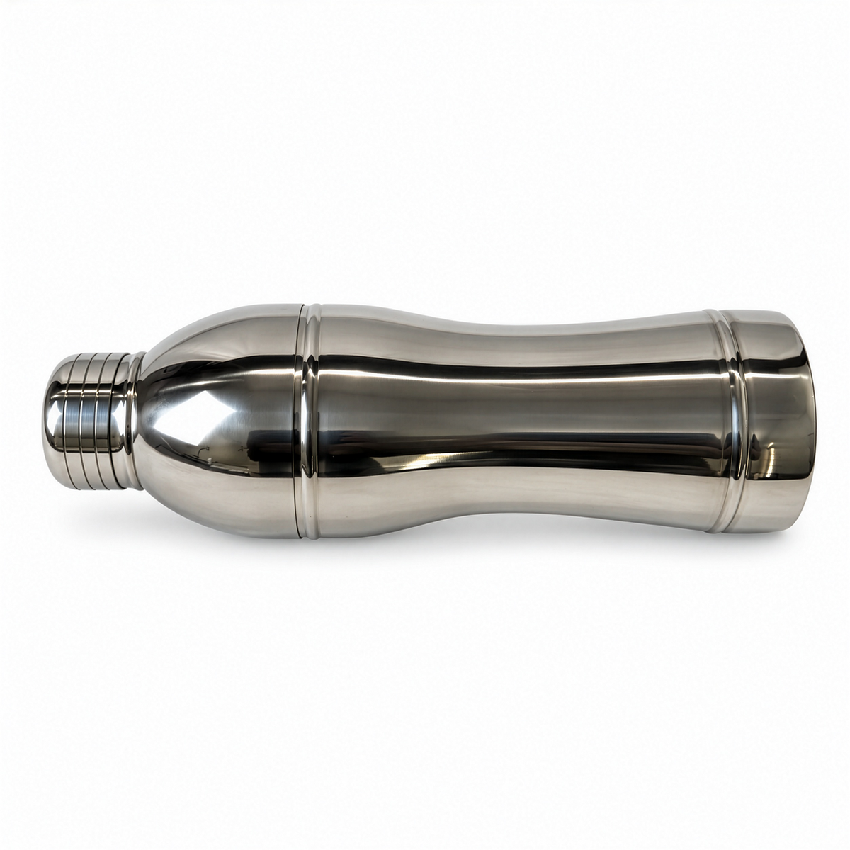 Set of Three Vintage Chrome Cocktail Shakers in Distinctive Shapes