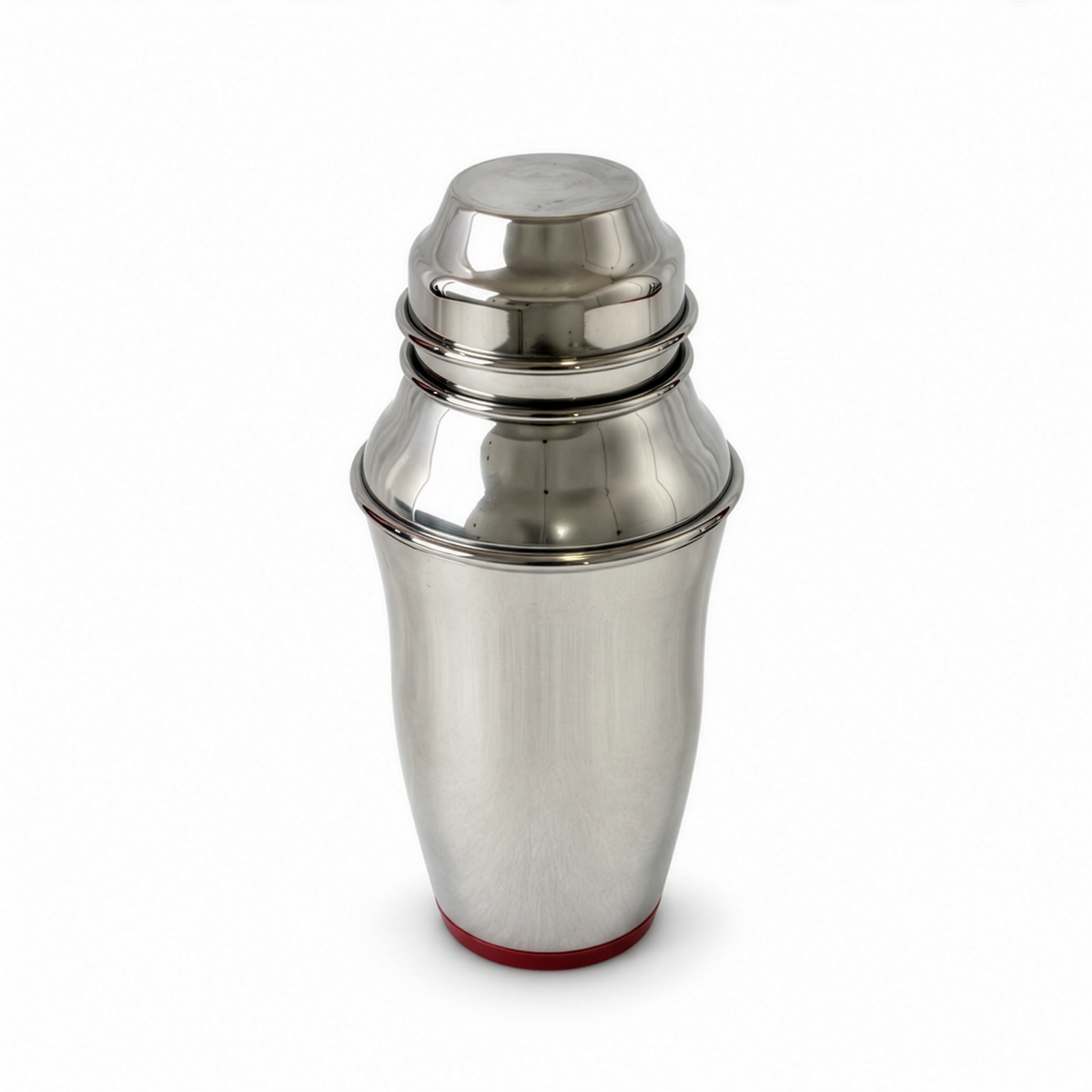 Set of Three Vintage Chrome Cocktail Shakers in Distinctive Shapes