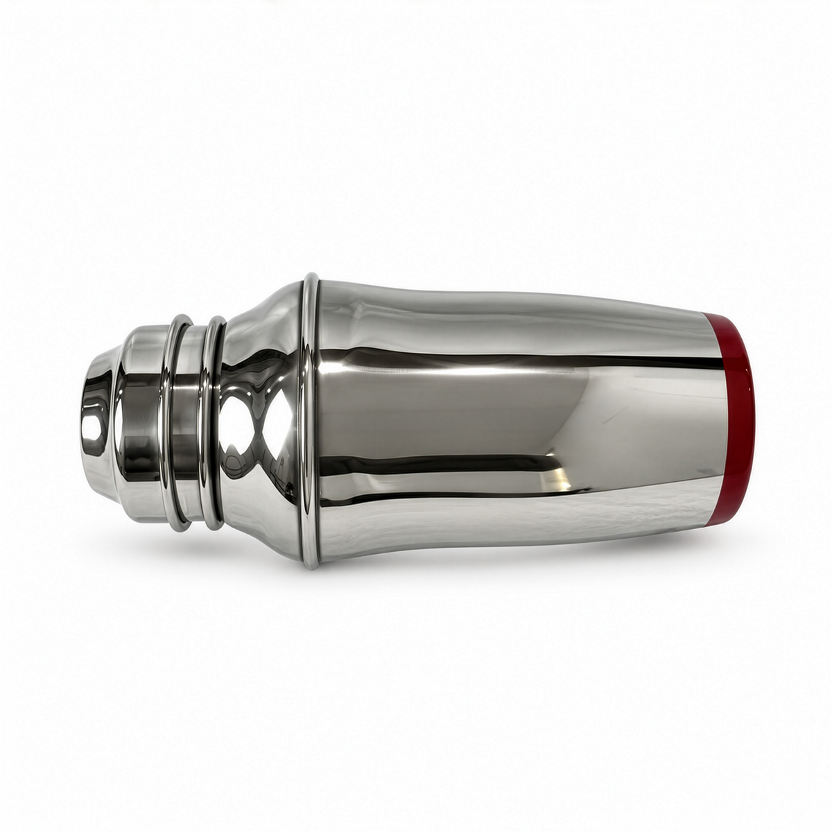 Set of Three Vintage Chrome Cocktail Shakers in Distinctive Shapes