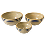 Vintage Red Wing Saffron Ware Mixing Bowls, Set of Three