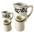 Vintage O.P.Co. Syracuse China Floral Pitcher and Creamers Grouping