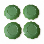 Jadeite Glass Leaf Plates, Attributed to Fire-King