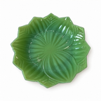 Jadeite Glass Leaf Plates, Attributed to Fire-King