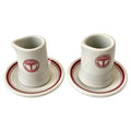 U.S. Army Medical Department Creamers and Butter Pats, Set of Four