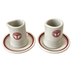U.S. Army Medical Department Creamers and Butter Pats, Set of Four