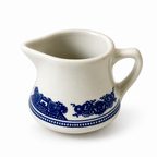 Vintage Blue Willow Creamers, Seven Pieces