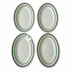 Vintage Sterling China Restaurantware, Green and Black Banded