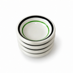 Vintage Sterling China Restaurantware, Green and Black Banded
