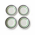 Vintage Sterling China Restaurantware, Green and Black Banded