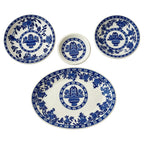 Vintage Jackson China Blue Delft Tableware Set of Four, 1950s