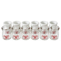 Vintage Collection of 12 Milk Glass and Printed Glass Creamers