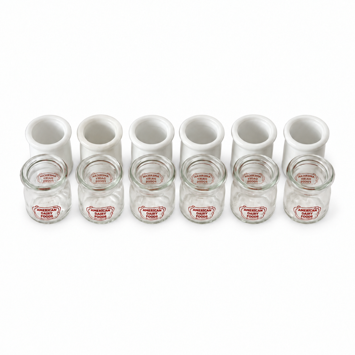 Vintage Collection of 12 Milk Glass and Printed Glass Creamers