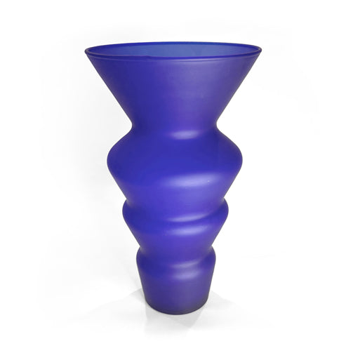 Assorted Mexican Cobalt Satin Glass Set