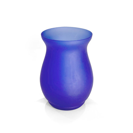 Assorted Mexican Cobalt Satin Glass Set