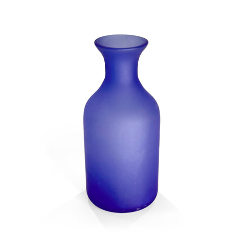 Assorted Mexican Cobalt Satin Glass Set