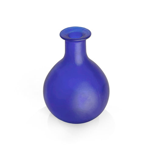 Assorted Mexican Cobalt Satin Glass Set