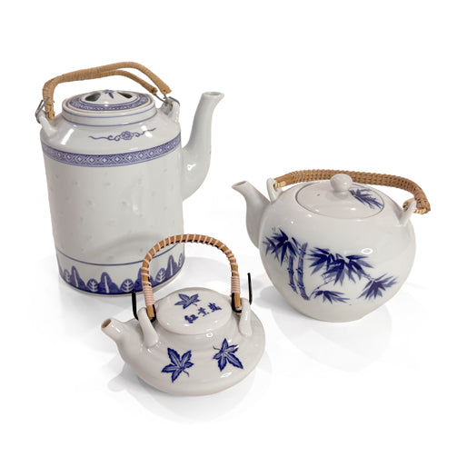 Assorted Japanese and Chinese Porcelain Teapot Set