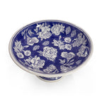 Pair of Chinese Blue and White Porcelain Pedestal Bowls