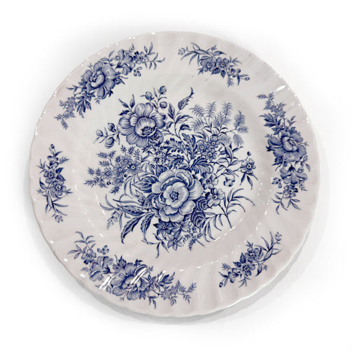 Blue and White Porcelain Plate Set