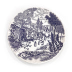 Blue and White Porcelain Plate Set