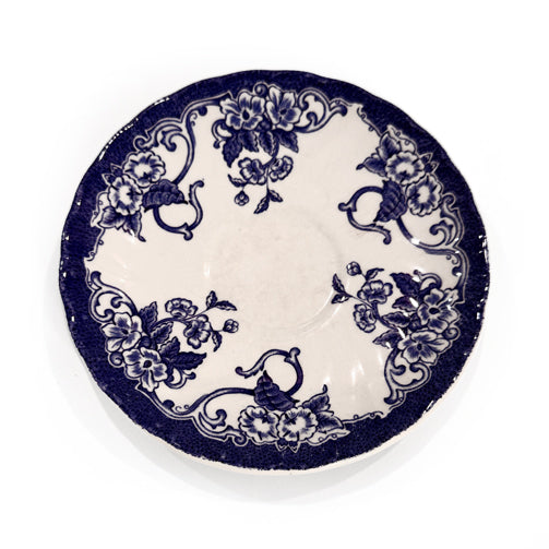 Blue and White Porcelain Plate Set