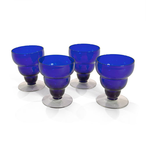 Cobalt Blue Glass Goblets