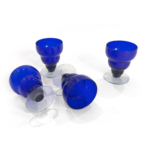 Cobalt Blue Glass Goblets