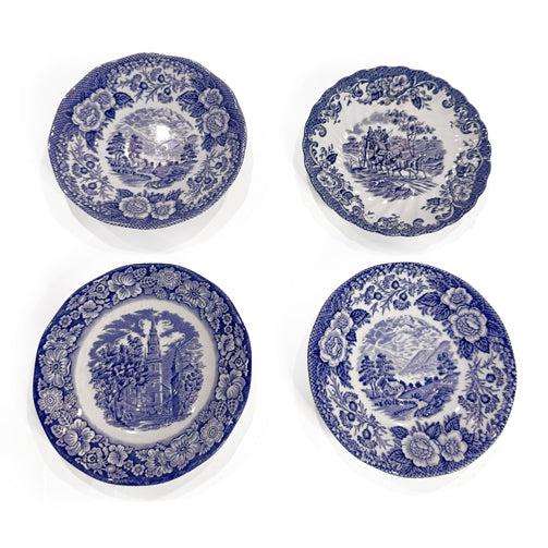 Blue and White Porcelain Appetizer Plates