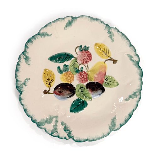 Italian Majolica Style Hand-Painted Salad or Dessert Plates