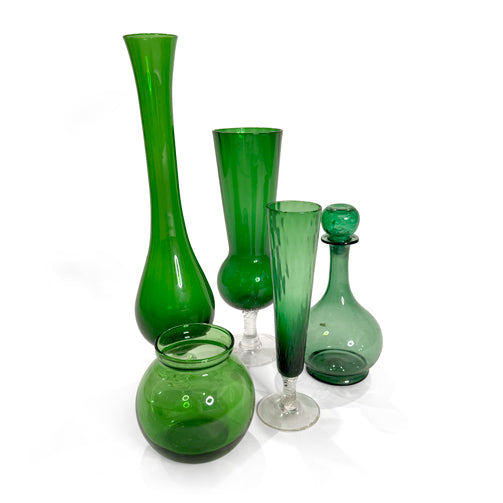 Green Glass Vessels