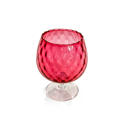Cranberry Optic Glass Collection