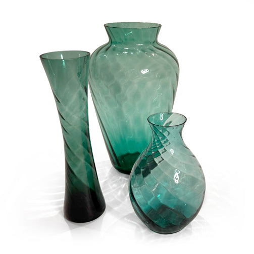Turquoise American Glass Vases